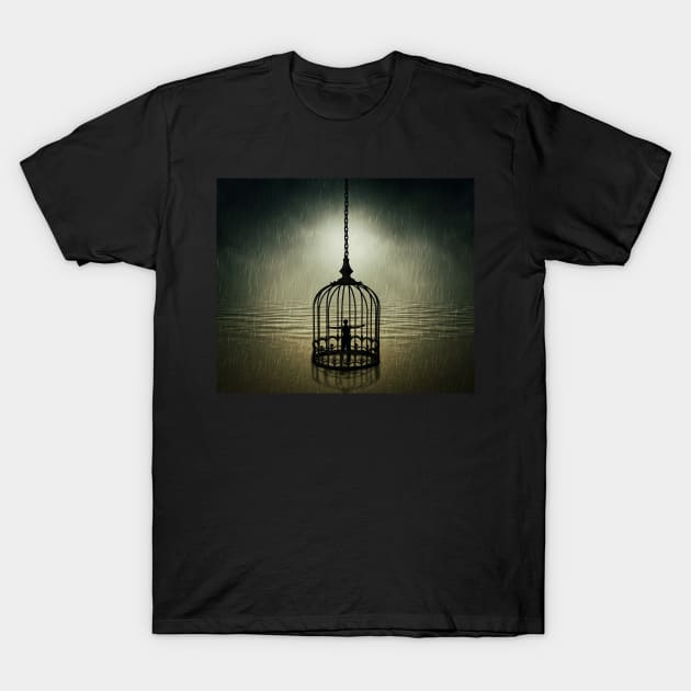 caged T-Shirt by psychoshadow